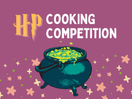 Harry Potter Cooking competition